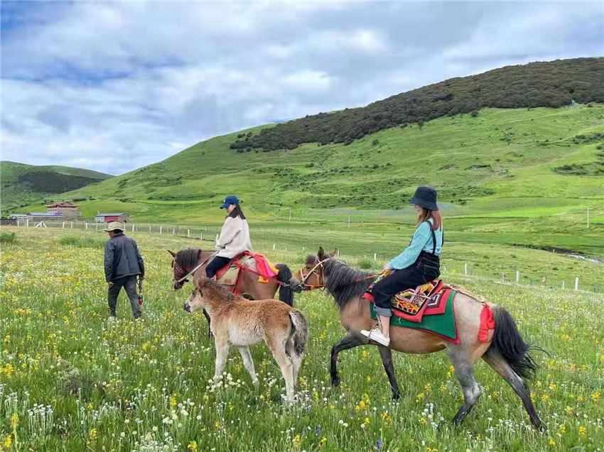游客在祝?；êｓw驗(yàn)騎馬  任剛.jpg