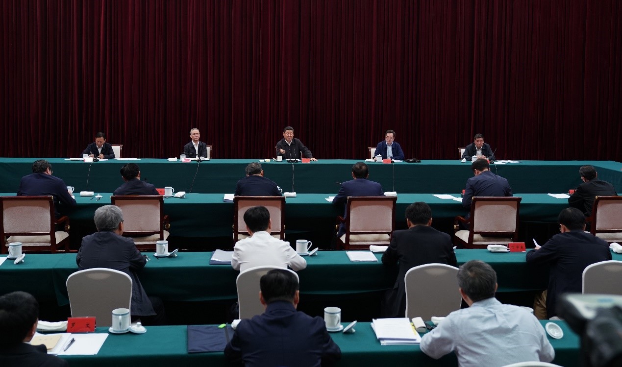 2019年5月20日至22日，中共中央總書記、國家主席、中央軍委主席習(xí)近平在江西考察，主持召開推動中部地區(qū)崛起工作座談會并發(fā)表重要講話。新華社記者 謝環(huán)馳 攝 